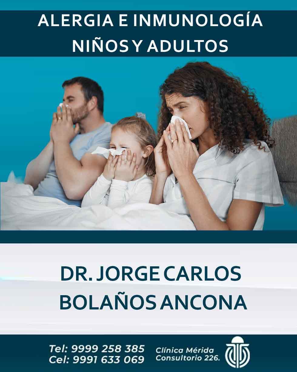 Alergologo. Dr. Bolaños